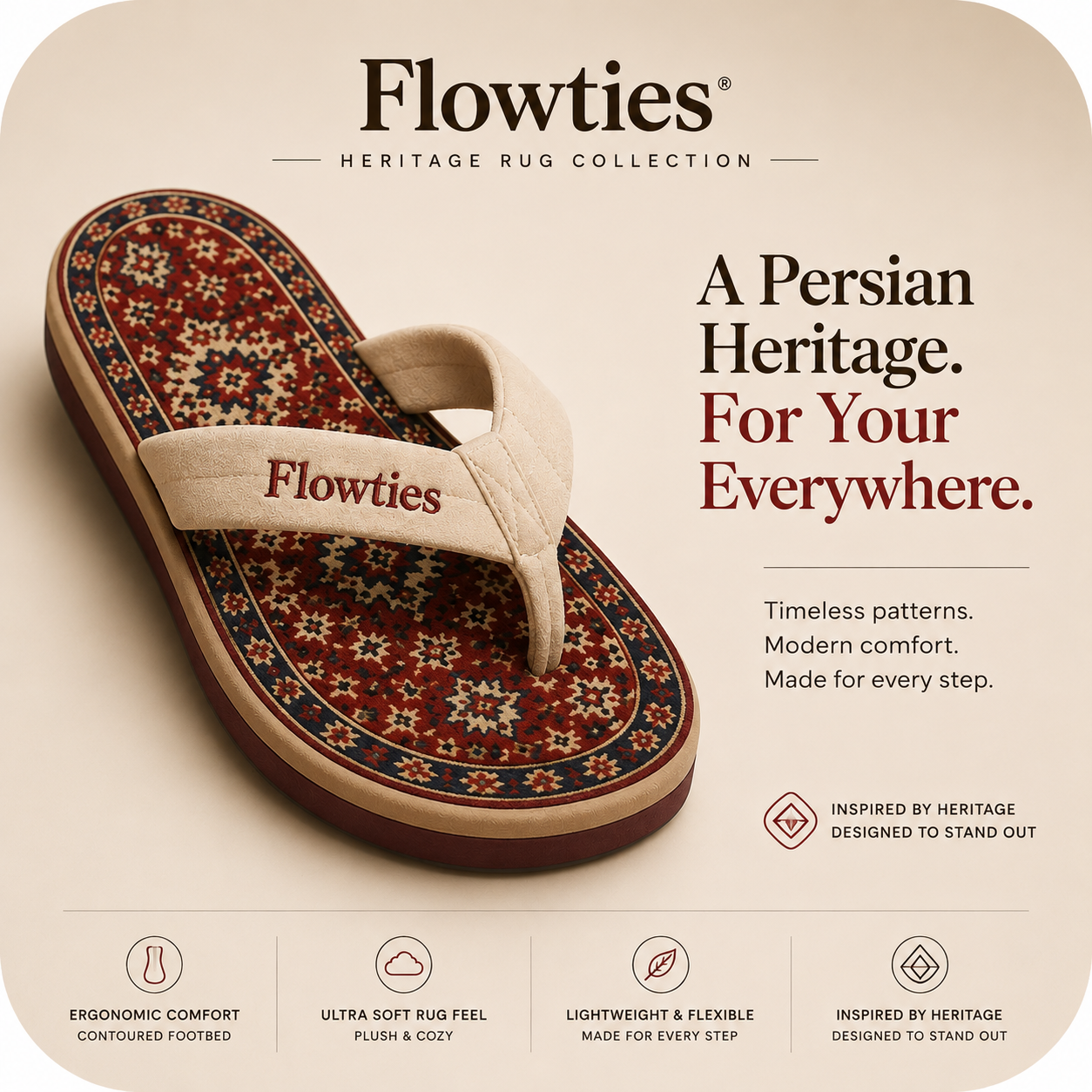 Flowties — Persian heritage flip-flops